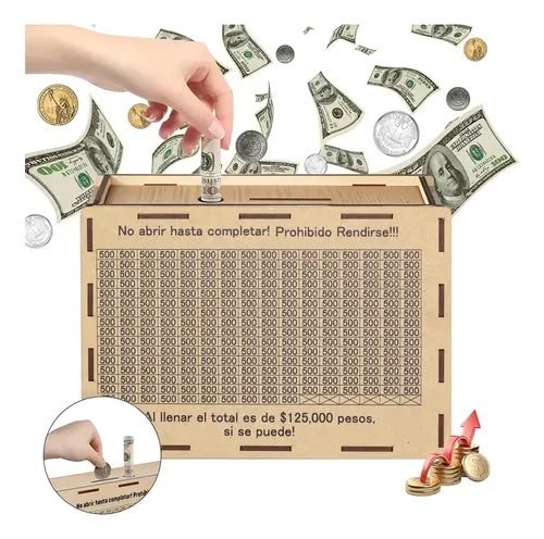 Alcancía reto de ahorro